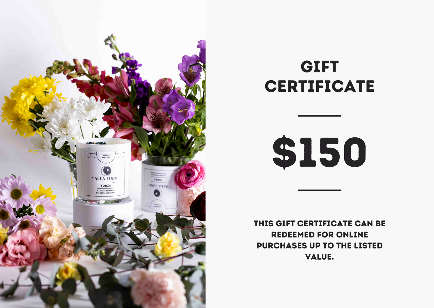 Online Gift Certificate