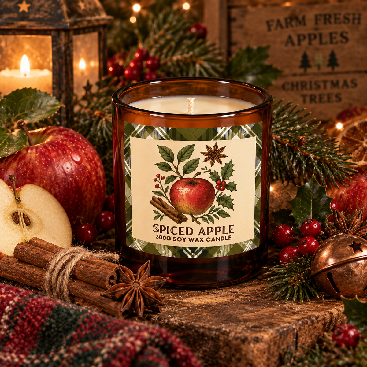 Spiced Apple - 300g Soy Wax Candle