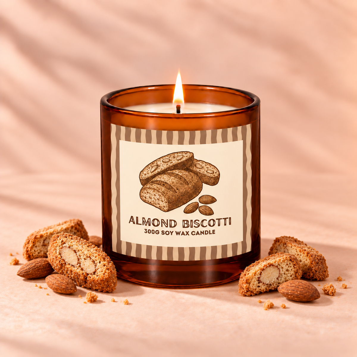 Almond Biscotti - 300g Soy Wax Candle