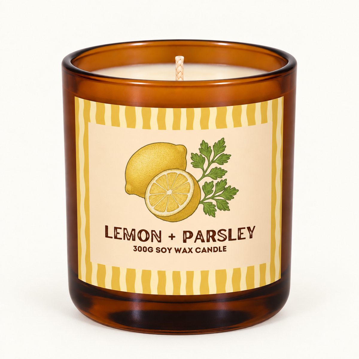 Lemon + Parsley - 300g Soy Wax Candle (Copy) (Copy)