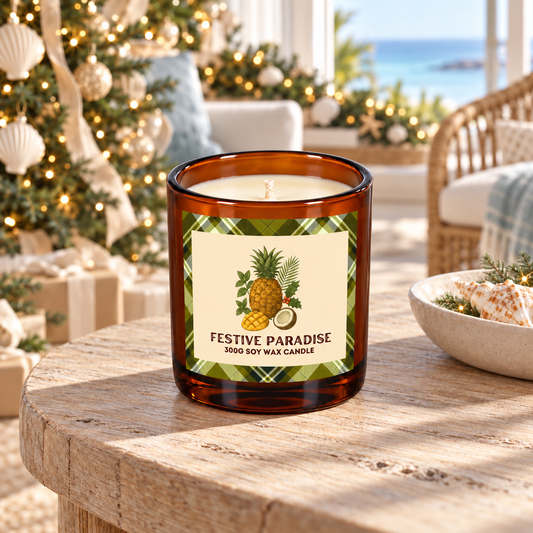 Festive Paradise - 300g Soy Wax Candle