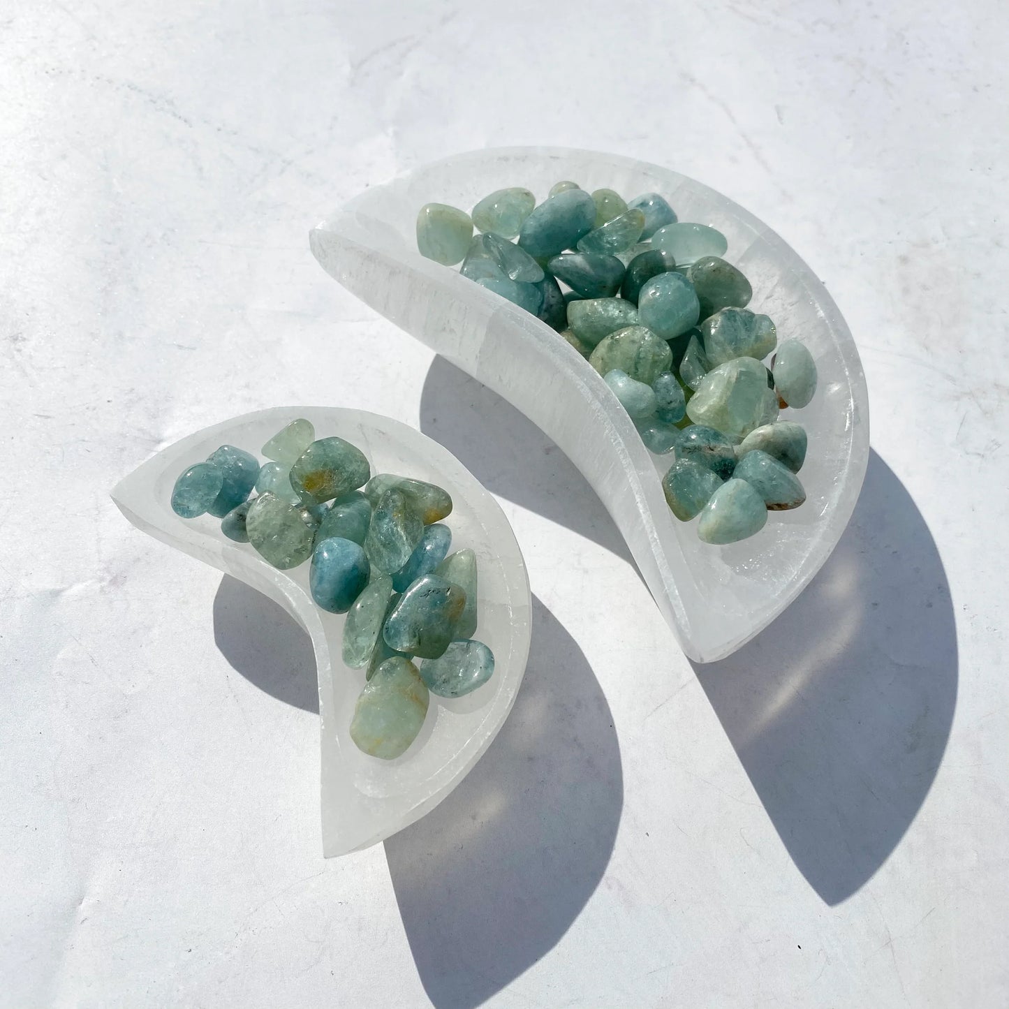 Selenite Charging Bowl - Moon Shape