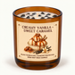 Creamy Vanilla + Sweet Caramel - 300g Crystal Infused Soy Wax Candle