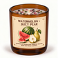 Watermelon + Juicy Pear - 300g Crystal Infused Soy Wax Candle